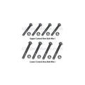1979-1998 Ford Mustang UPR Grade 8 Rear Bolt Kit
