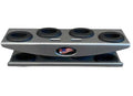 BILLET ALUMINUM 6 TOOL HOLDER WITH 4 SLOTS FOR PLIERS OR SCISSORS AND 2 SPOTS F