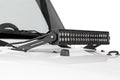 ~(1.8 lbs. 13X4X2)~ Jeep 20-inch LED Hood Mounts (07-18 Wrangler JK)