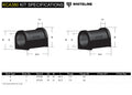 Whiteline 86-89 Mazda RX7 Series 4 / 05/89-91 RX7 Series 5 Front Caster Adj Kit - Control Arm