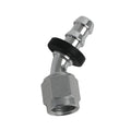 Fragola -6AN Push-Lite End 45 Degree - Blue