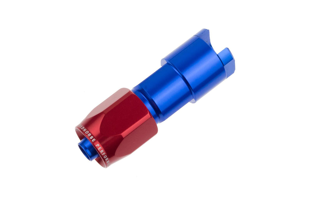 06 TO 5/16 SAE QUICK DISCONNECT FEMALE STRAIGHT RED/BLUE