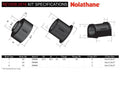 Sway bar - mount and link bushings 10 Bushings 2 Tubes 2 Saddles Grease
