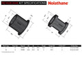 Control arm - lower inner front bushing 4 Bushings 2 Tubes Grease