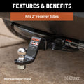4" DROP LOADED BALL MOUNT W/ 1 7/8