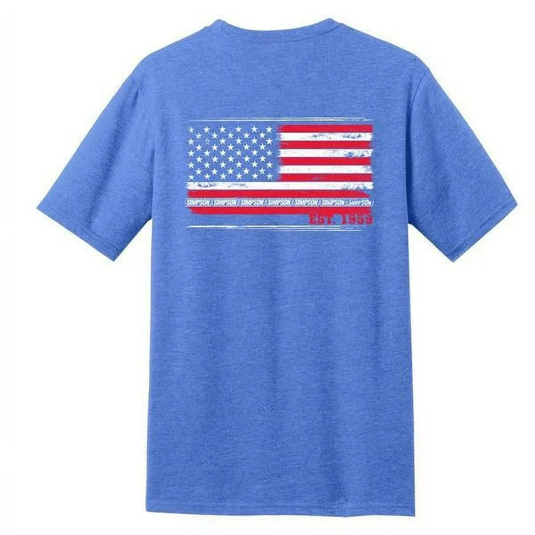 FLAG TEE 3XL BLUE