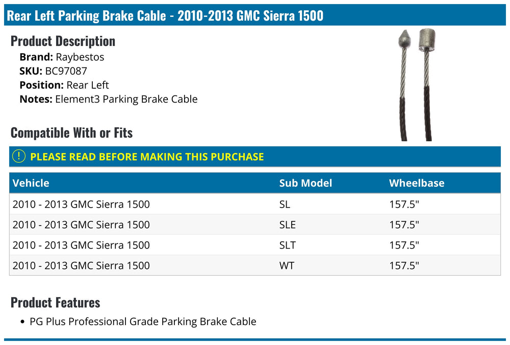 BRAKE CABLE
