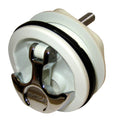 PKGD WHITE BODY THANDLE (CHROME HANDLE) NONLOCKING (NO CAM)