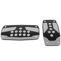NRG Aluminum Sport Pedal A/T - Black w/Silver Carbon
