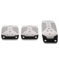 NRG Aluminum Sport Pedal M/T - Silver w/Black Carbon