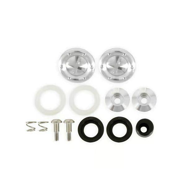 RaceQuip Silver Hardware Pivot Kit for Face Shield Fits PRO & VESTA Model Helmets
