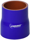 Vibrant 4 Ply Reinforced Silicone Transition Connector - 2.5in I.D. x 3.5in I.D. x 3in long (BLACK)