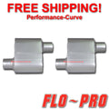 4.00INX10.00INX7.00IN OFFSET/OFFSET FLOWSOUND MUFFLER 2.50IN ID / 2.50IN OD