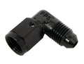 Fragola -4AN Female - Male Flare 90 Degree - Black