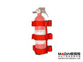 Rugged Ridge Sport Bar Fire Extinguisher Holder Red 55-19 CJ&Wr