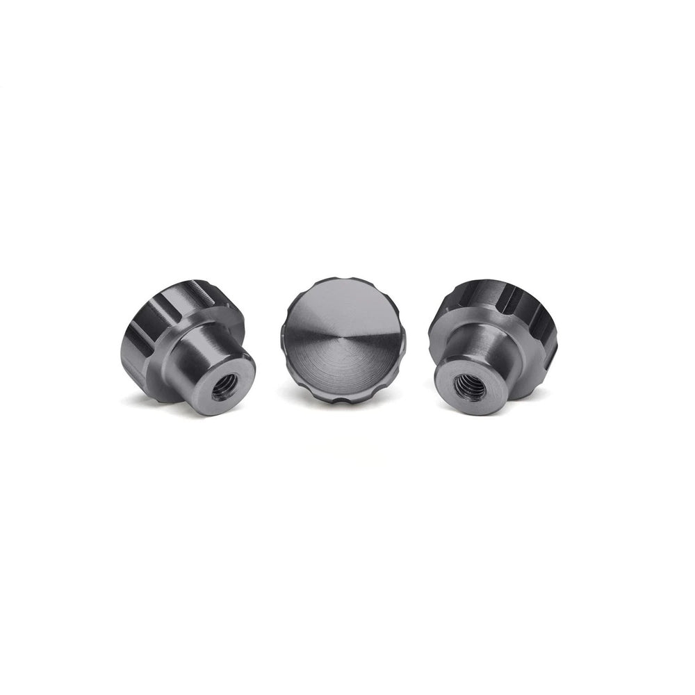 3 GRAPHITE BILLET KNOBS CANNOT BE ADVERTISED OR PROMOTED ONLINE GRAPHITE