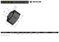 Whiteline W31409 Shock Absorber Bushing - Front; Fits Ford Mustang 65-73