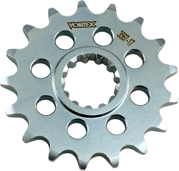 Vortex Racing Steel Front Sprocket 530 17 Tooth- Silver