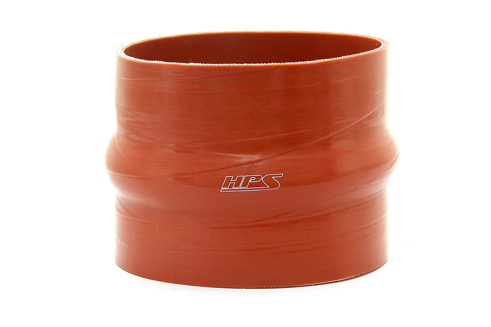 HPS Performance 3.5 ID 4 Long High Temp 4-ply Aramid Reinforced Silicone Straight Coupler Hose Orange (89mm ID 102mm Length)