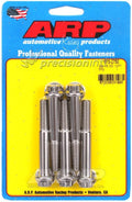 ARP 3/8 in.-16 RH Thread, 2.750 in 12 Point SS 300 Bolts - Set of 5