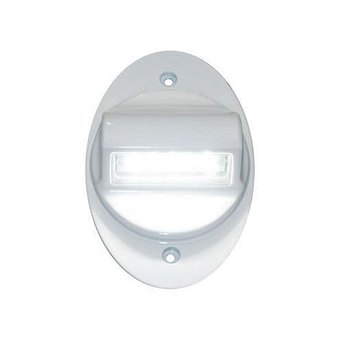 LED STEP LIGHT; 12/24V; BLACK; POLY