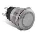 PUSH BUTTON SWITCH, RED HALO