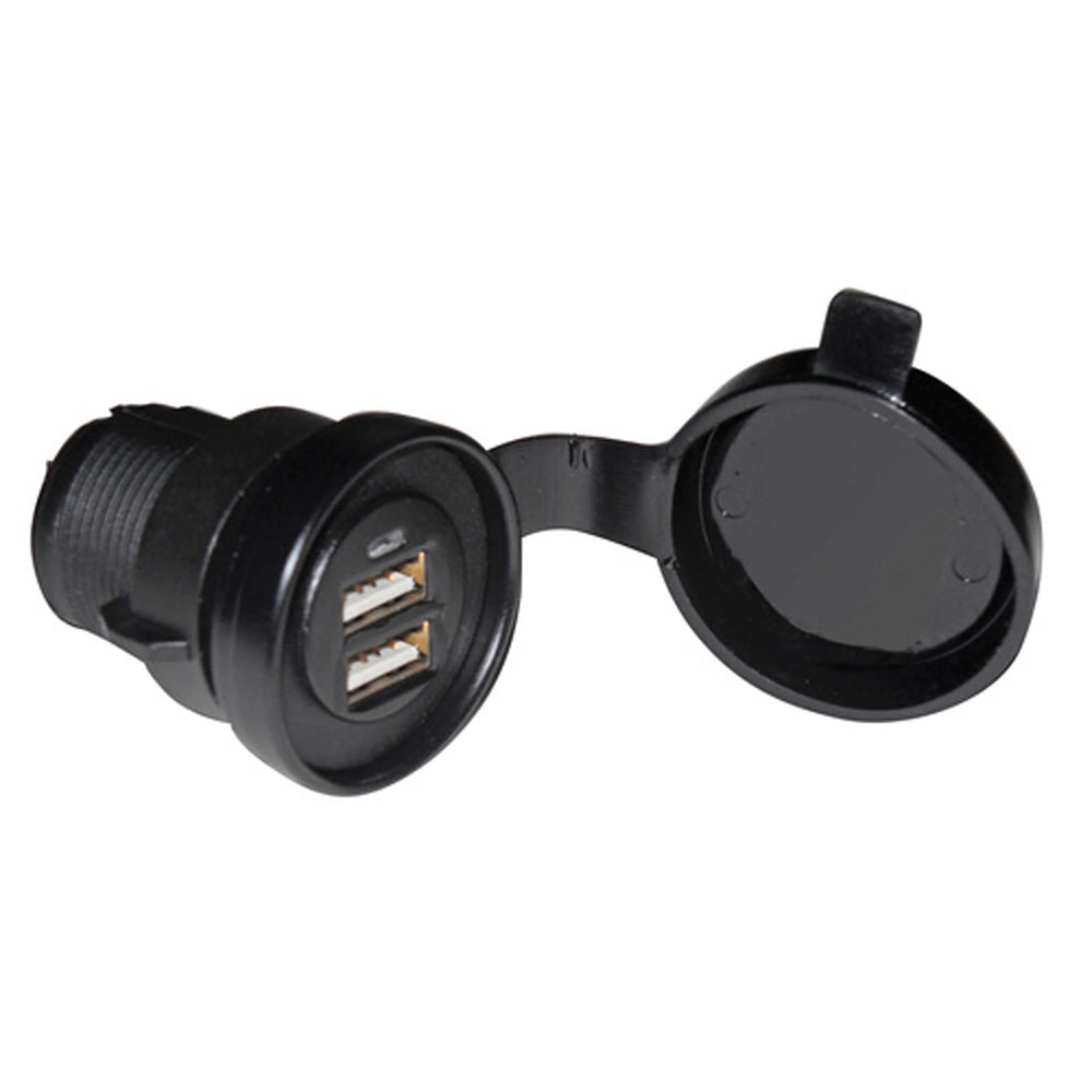 BLACK USB CHARGER KIT CHGR QUICK NUT CAP