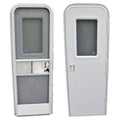 WINDOW FRAME INNER & OUTER W/SEAL BLACK