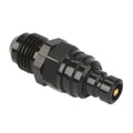 Q/R #4 Male Plug Valved Black