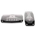 NRG Aluminum Sport Pedal A/T - Silver w/Black Carbon
