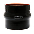 HPS Performance 2.75 ID 3 Long High Temp 4-ply Reinforced Silicone Hump Coupler Hose Black (70mm ID 76mm Length)