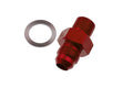 06 MALE AN/JIC FLARE TO 1/8NPSM TRANSMISSION FITTING RED2PCS