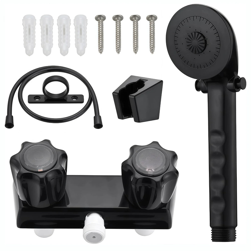 SHOWER HEAD KIT TRICKLE SHUTOFF 60IN VINYL HOSE BRUSHED NICKEL