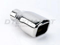 DOUBLE WALL SQUARE SS EXHAUST TIP 2.25IN ID / 4.00INX3.50IN OD