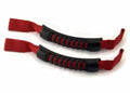 Grab Handle Kit, Front, Headrest Mounted, Red; 07-21 Wrangler / 20-21 Gladiator