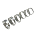Ticon 3in x 15Deg TR 2mm / 1in D 90 Deg Aluminum Pie Cut - Pack of 6
