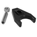 Distributor Cap Hold Down Clamps Black Alum.