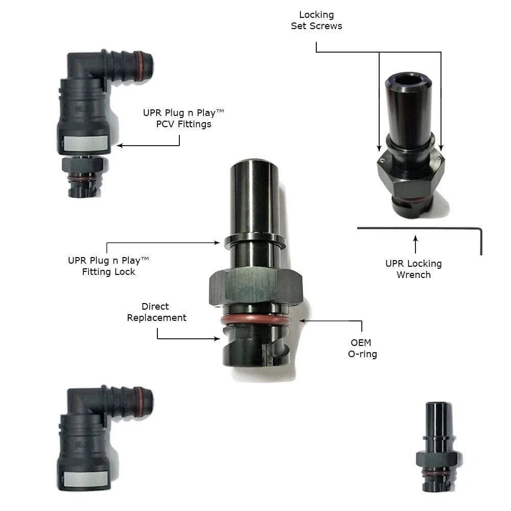 V8 Oil Fill Adapter Straight 5/8in PNP