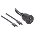 BLACK M8 DUAL TERMINAL STUDS WITH L