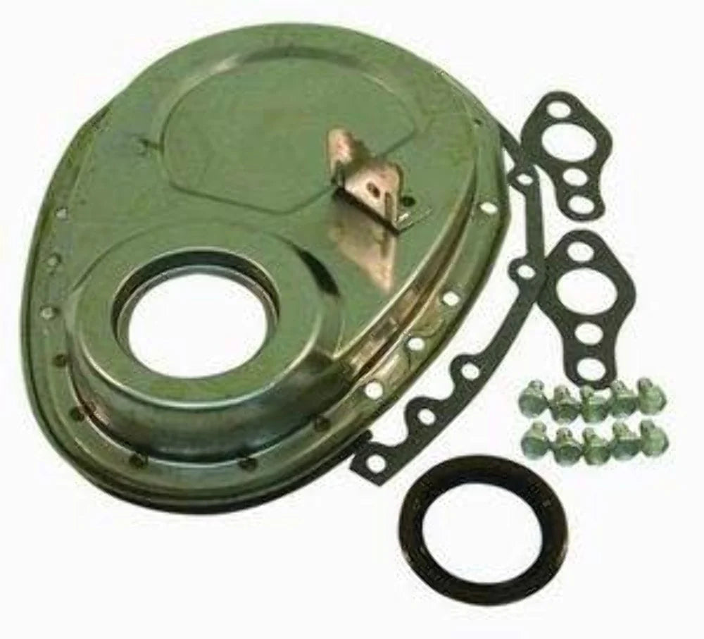 UNPLATED SB CHEVY TIMING CHAIN COVE