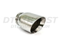 DOUBLE WALL ANGLE SS EXHAUST TIP 2.50IN ID / 3.50IN OD