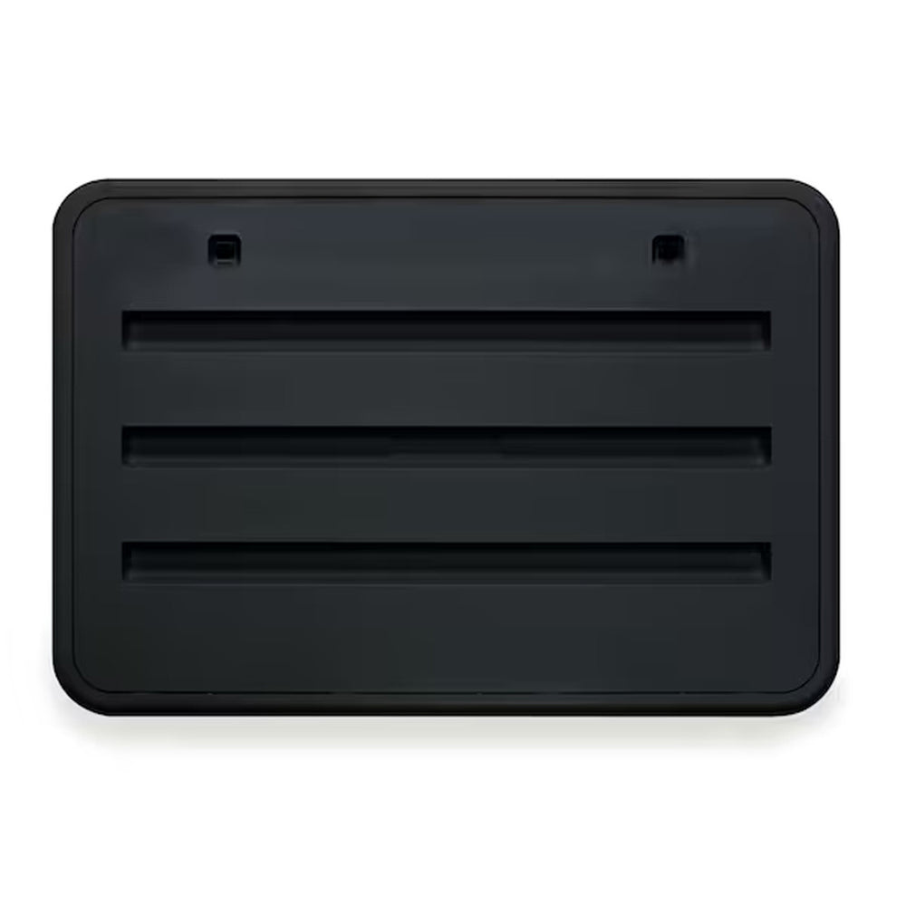 REFRIGERATOR BLACK SIDE VENT DOOR ASSEMBLY PLASTIC