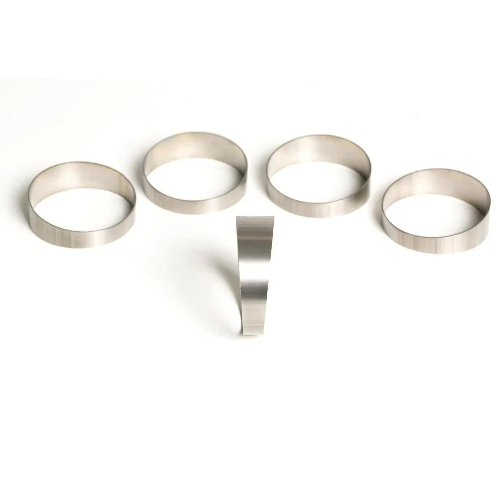 Ticon Industries 1-7/8in 45 Degree 2.82in CLR Tight Radius 1mm Wall Titanium Pie Cuts - 5pk