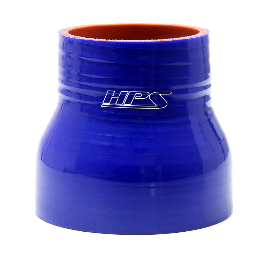 HPS Performance 1 - 2 ID 3 Length Silicone Reducer Coupler Hose High Temp 4-Ply Reinforced Blue (25mm - 51mm ID 76mm Long)