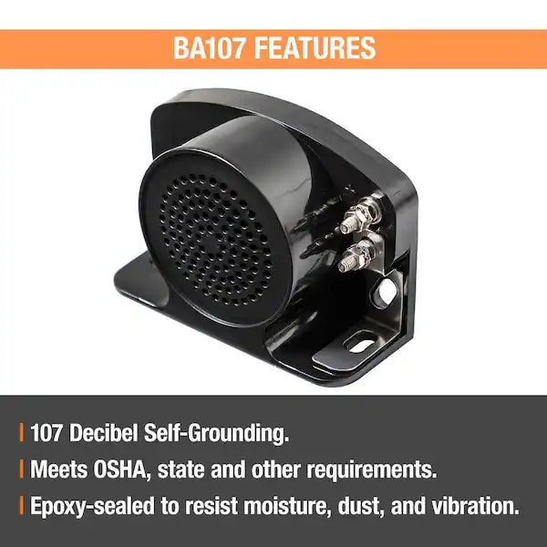 ALARM,BACK-UP,107DB,SELF GROUNDING