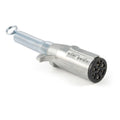 DIE CAST 7WAY ROUND PIN PLUG W/SPRING PKGD