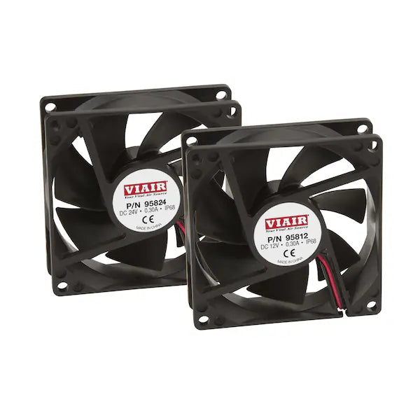 VIAIR IP68 RATED 12V COOLING FAN 80MM X 80MM X 25MM 3800 RPM CE