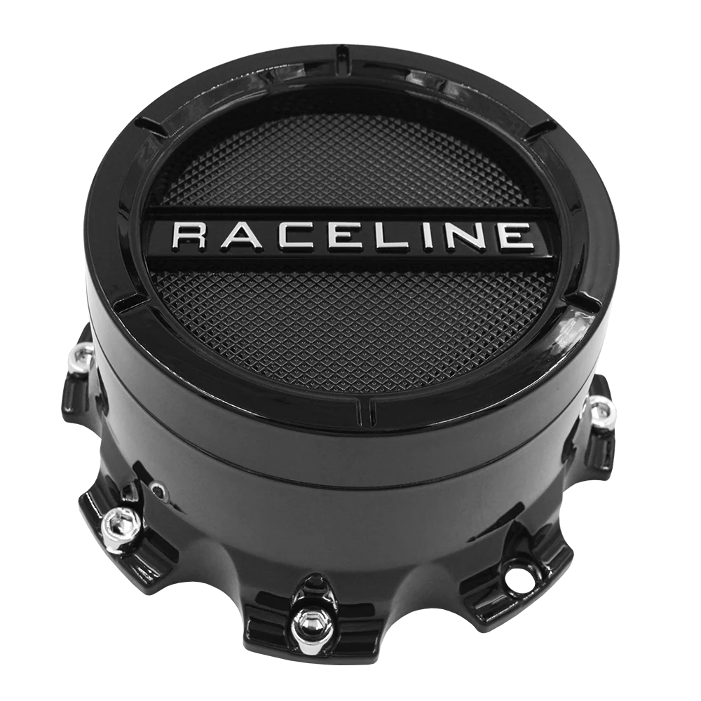 RACELINE 938 939 GLOSS BLACK CAP FITS 5X135
