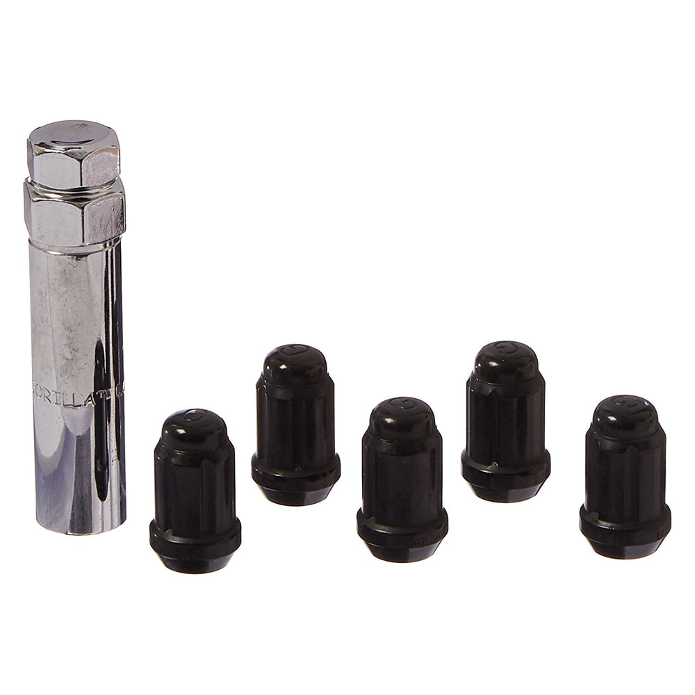 SMALL DIAMETER BLACK CHROME LOCK 5PACK 12MM X 1.50 THREAD