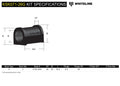 Whiteline KSK071-26 Front Swaybar Service kit (26mm); fits Pontiac G8 08-09